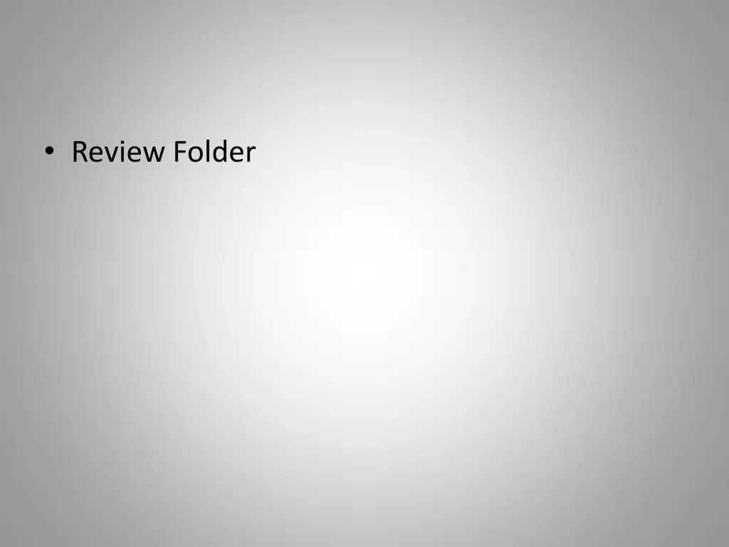 review folder