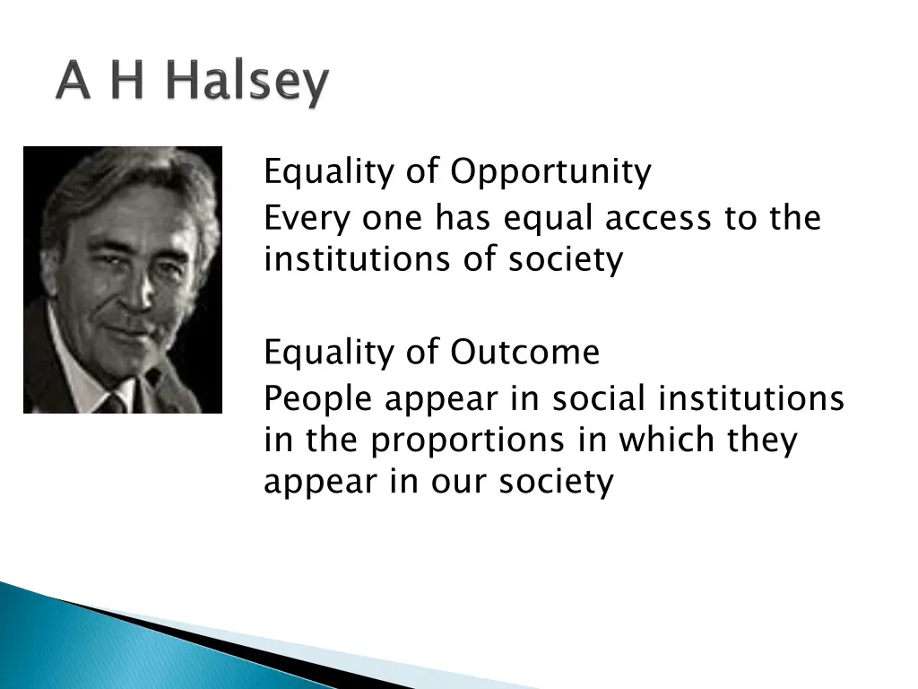 equality of opportunity every one has equal