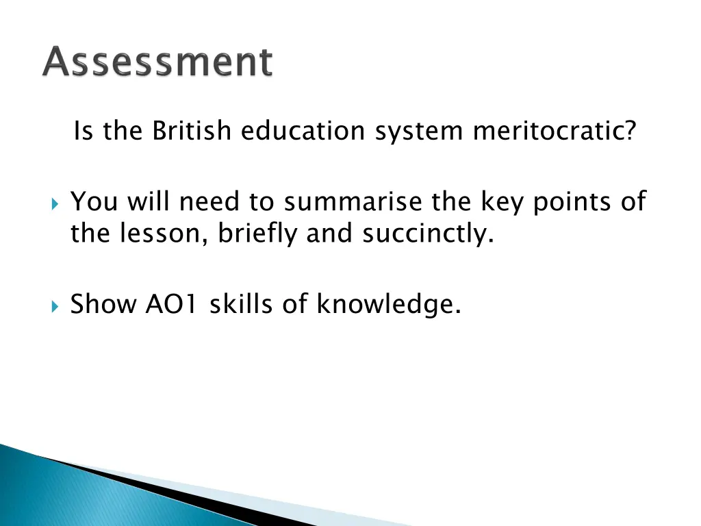 is the british education system meritocratic