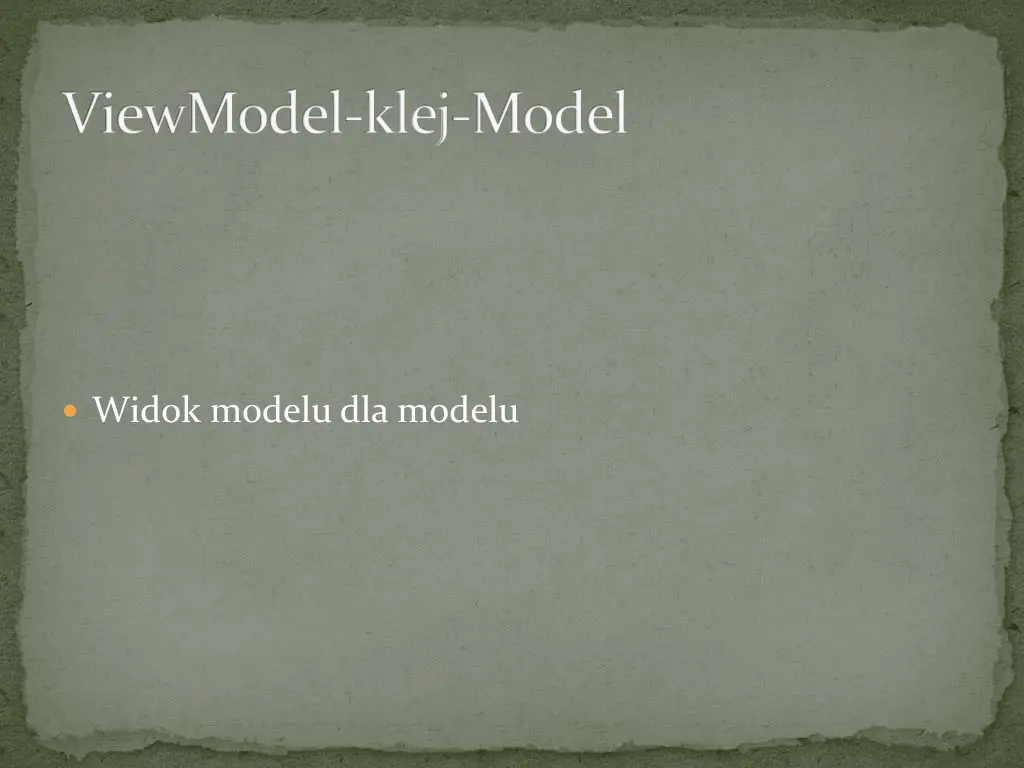 viewmodel klej model