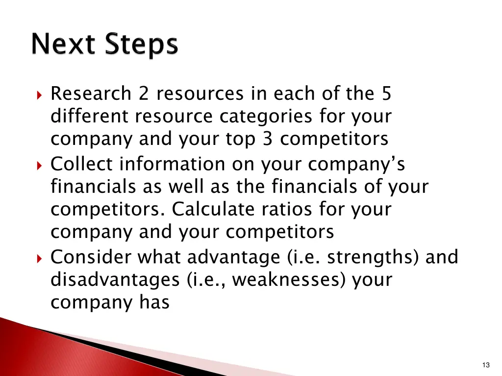 research 2 resources in each of the 5 different