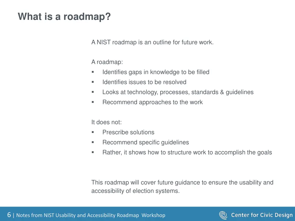 what is a roadmap