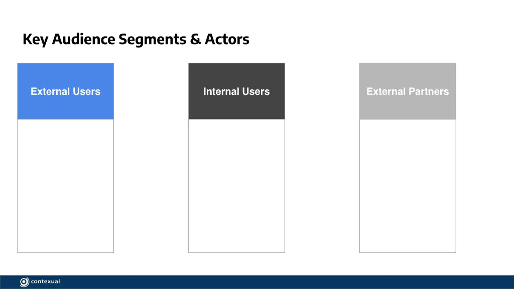 key audience segments actors