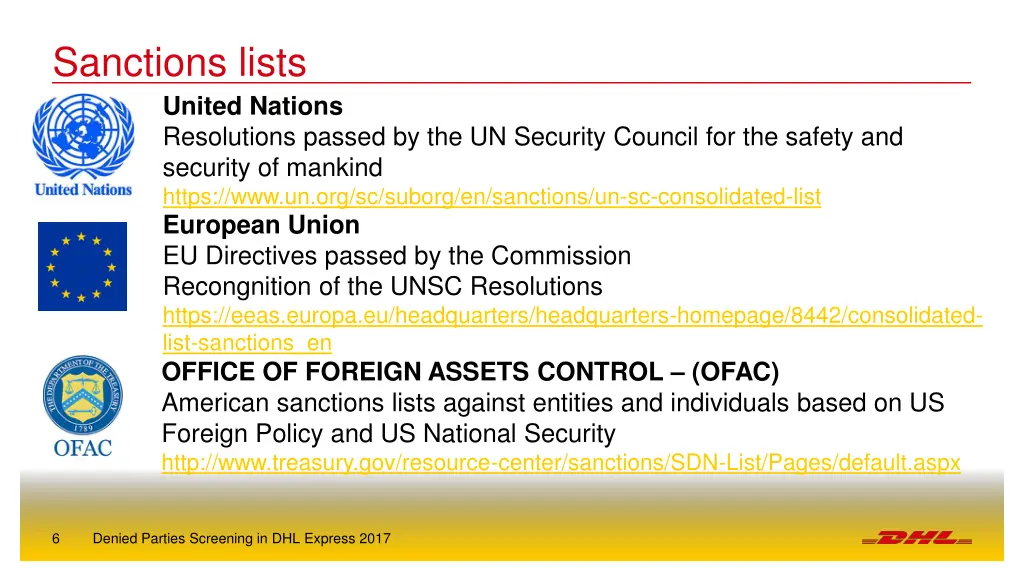 sanctions lists united nations resolutions passed