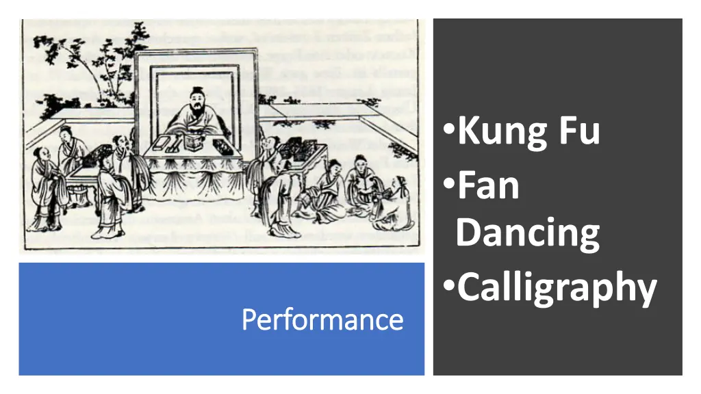 kung fu fan dancing calligraphy