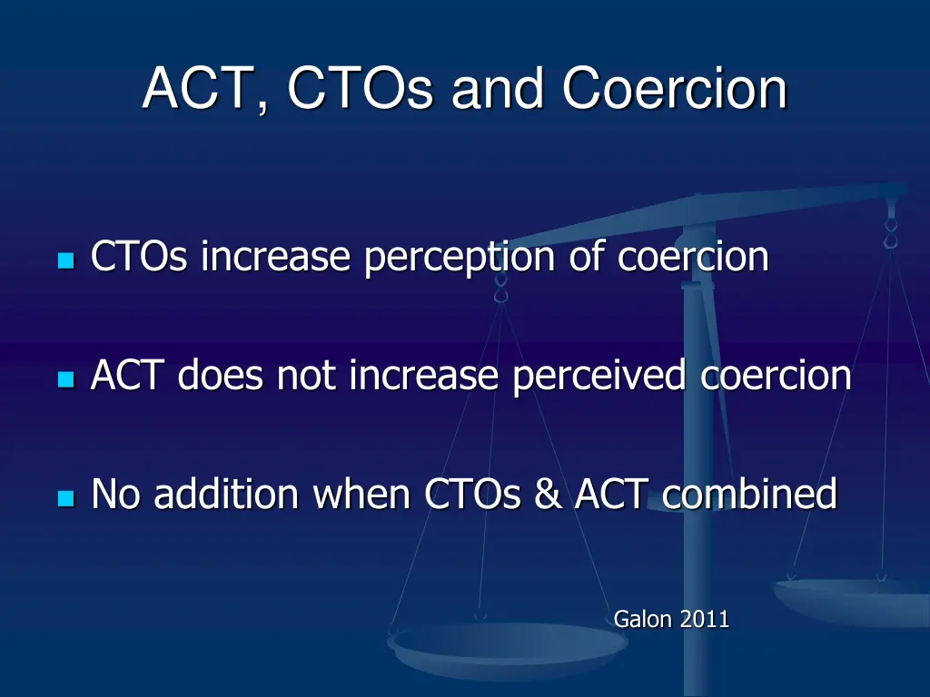 act ctos and coercion