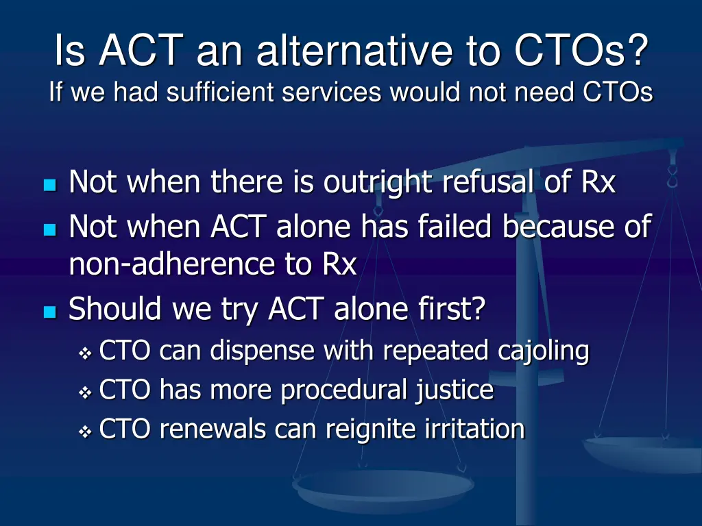 is act an alternative to ctos