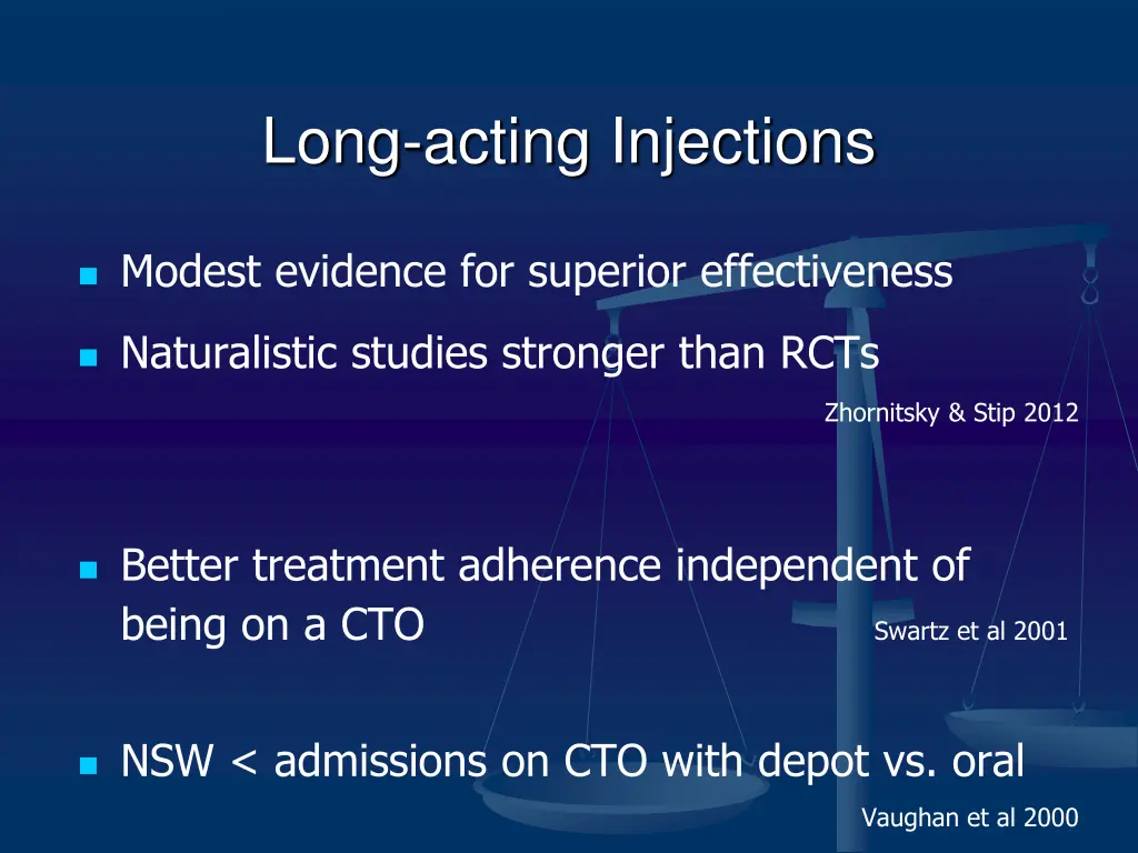 long acting injections