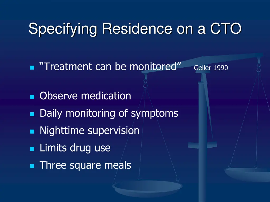 specifying residence on a cto