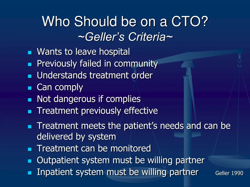 who should be on a cto geller s criteria wants