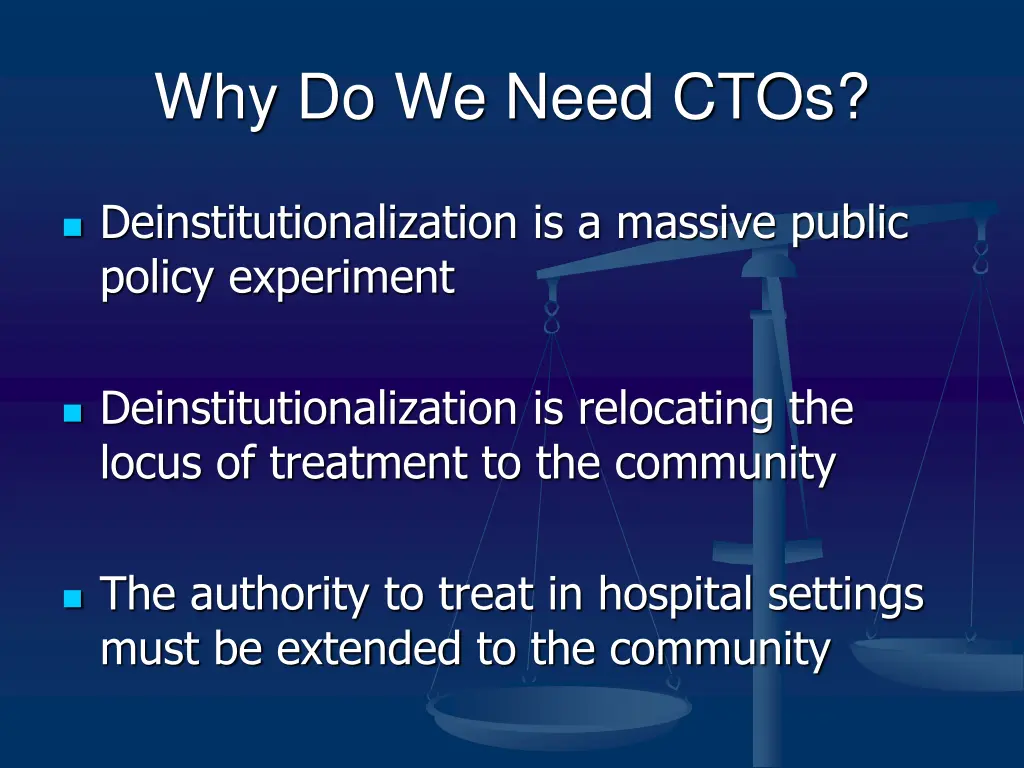 why do we need ctos