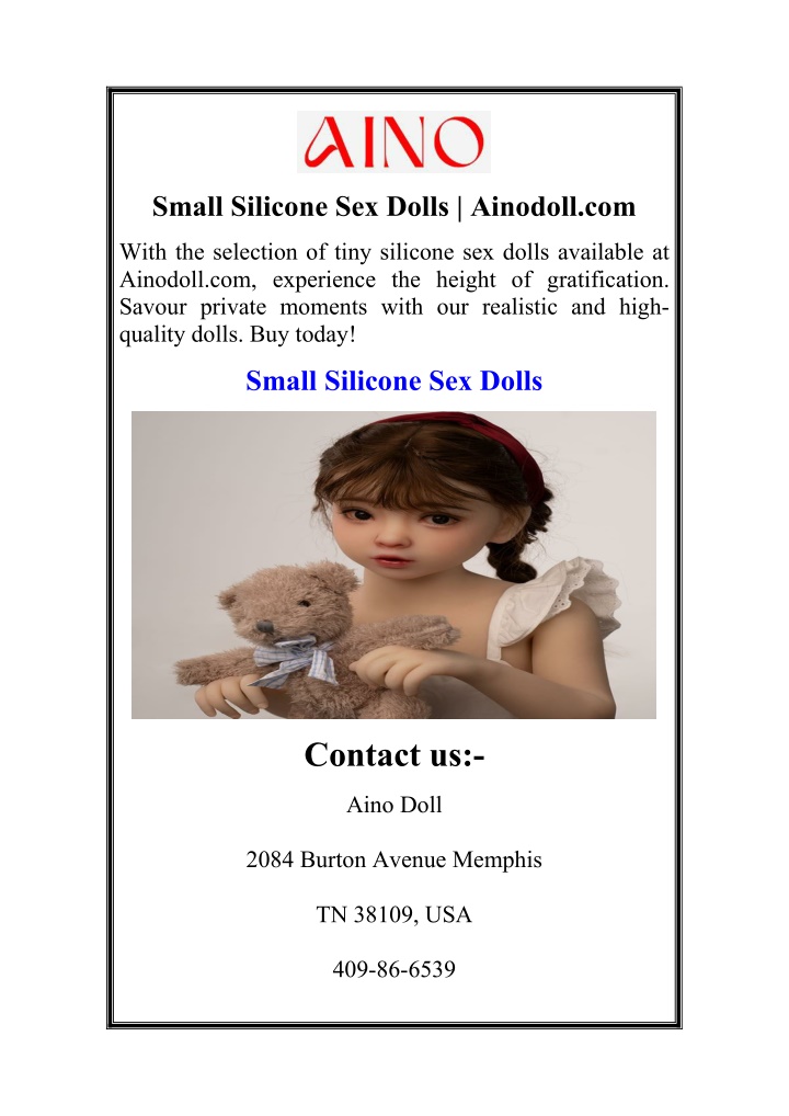 small silicone sex dolls ainodoll com