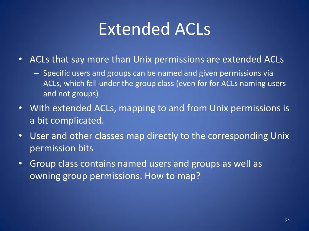 extended acls