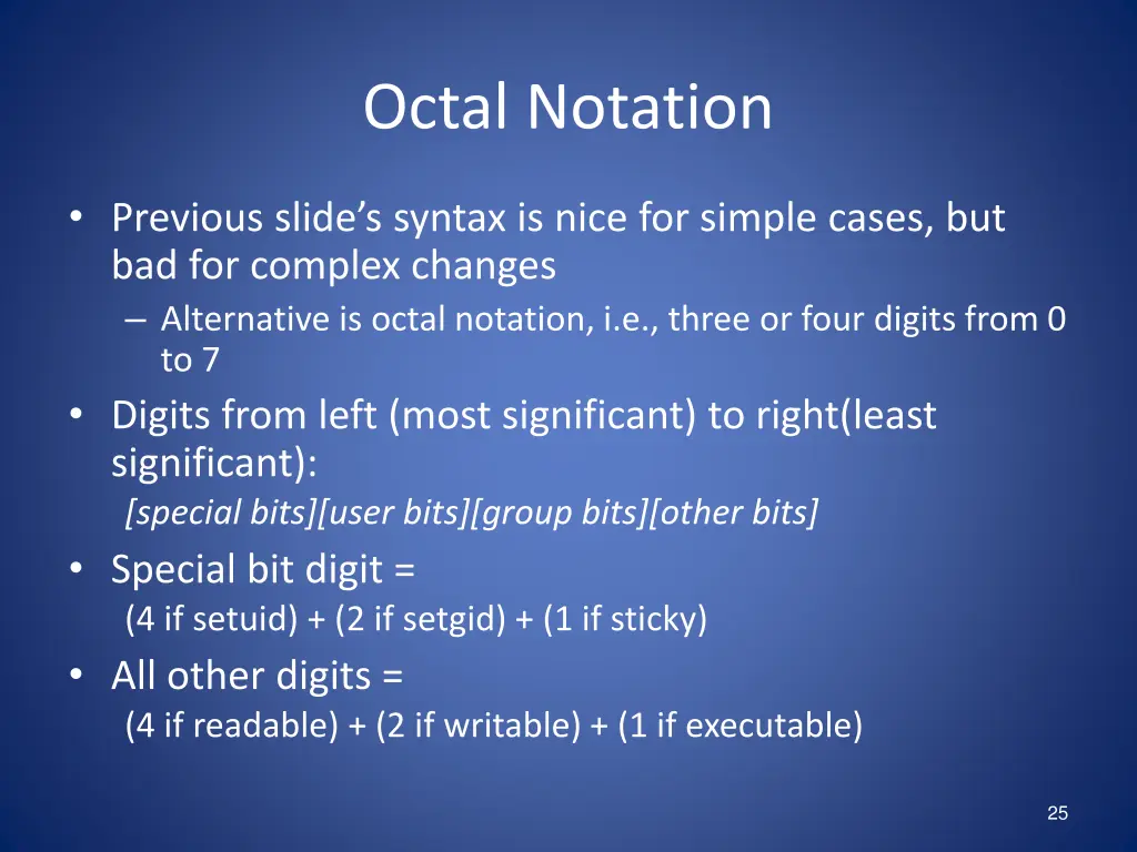 octal notation