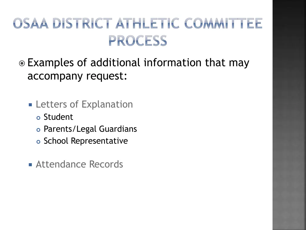 osaa district athletic committee process 1