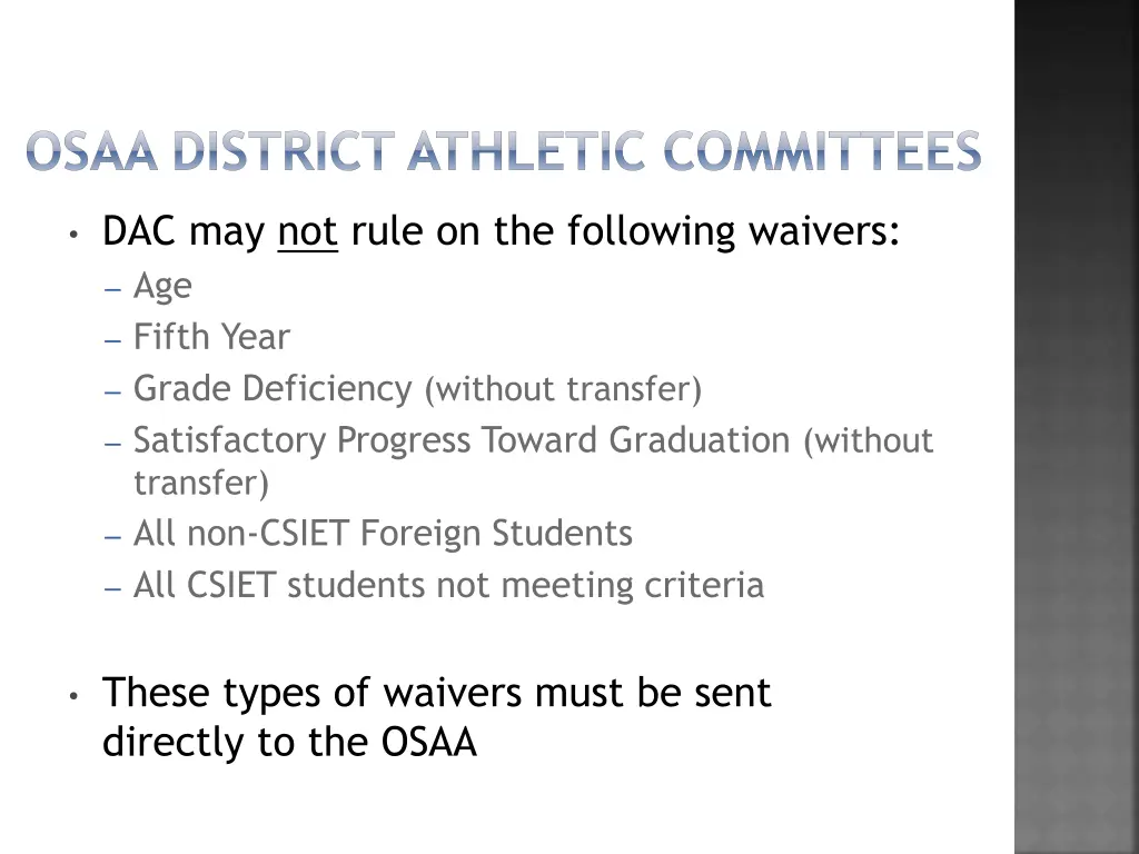 osaa district athletic committees 2