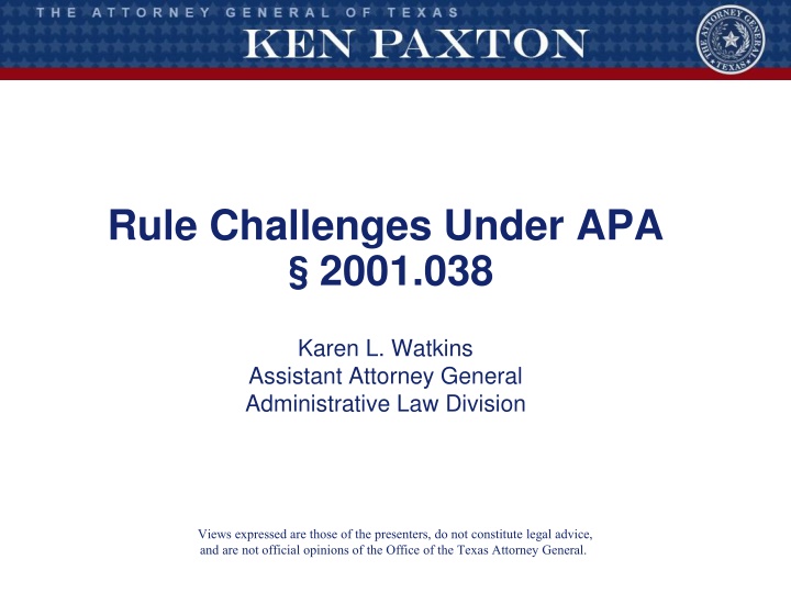 rule challenges under apa 2001 038