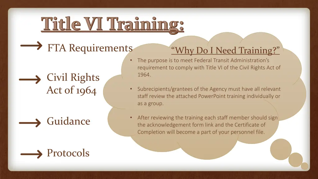 title vi training