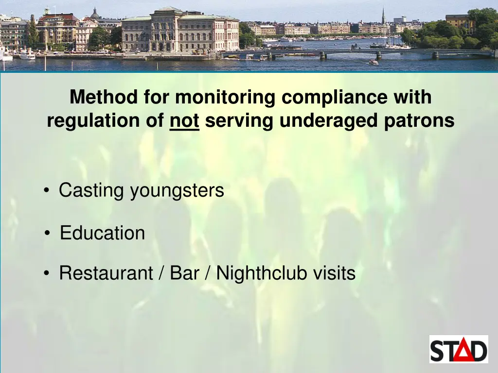 method for monitoring compliance with regulation