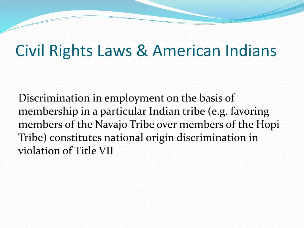 civil rights laws american indians 2