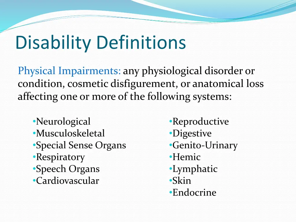 disability definitions 1