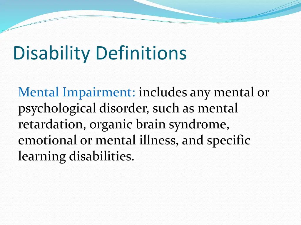 disability definitions