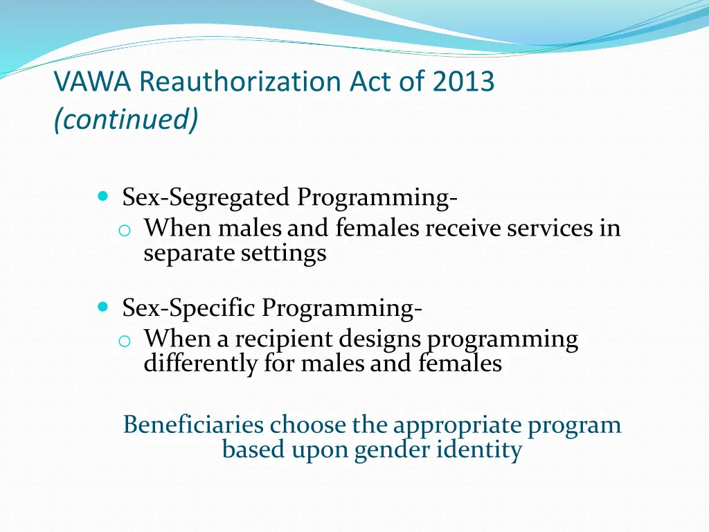 vawa reauthorization act of 2013 continued 1