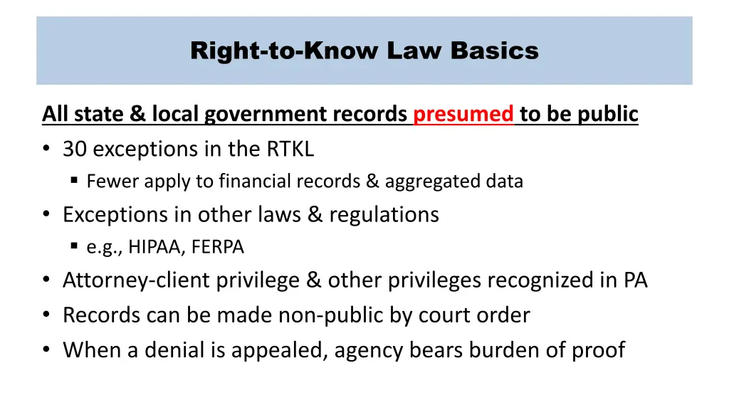 right to know law basics 1