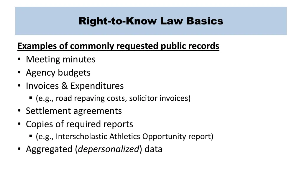 right to know law basics 2