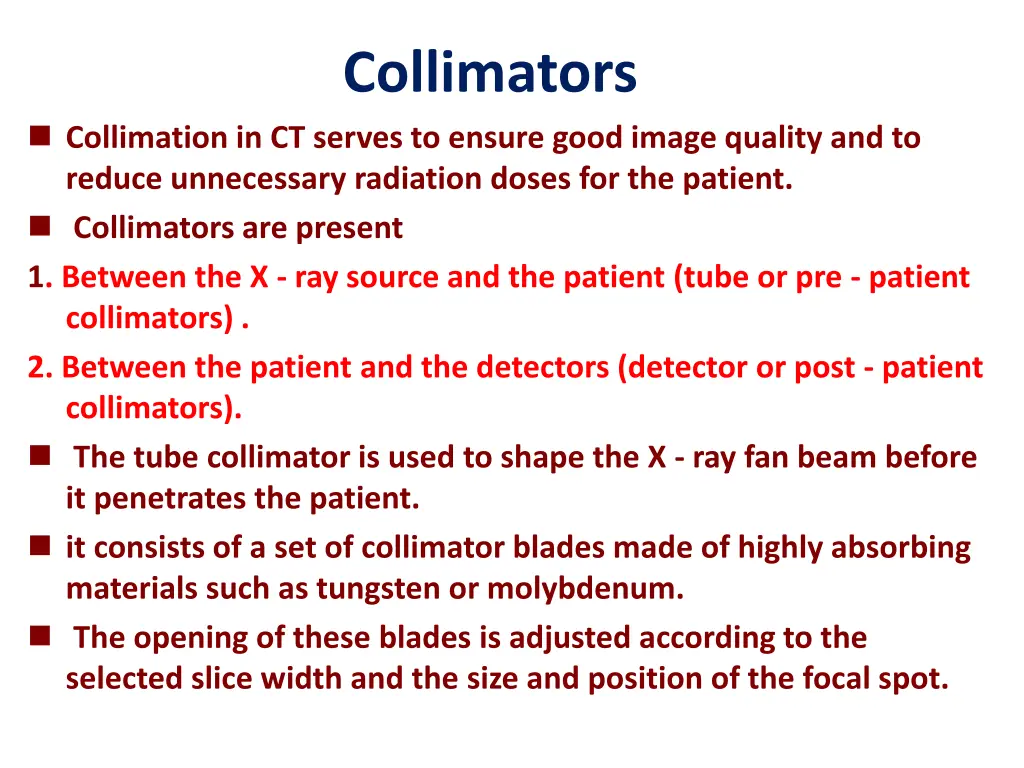 collimators