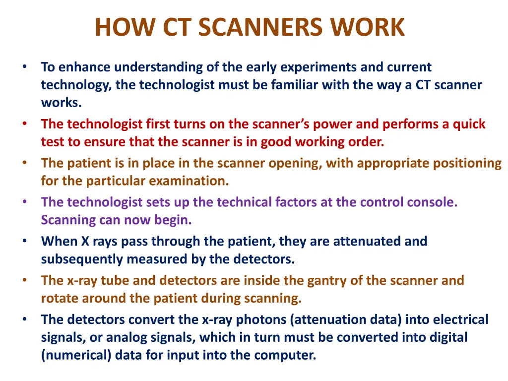 how ct scanners work