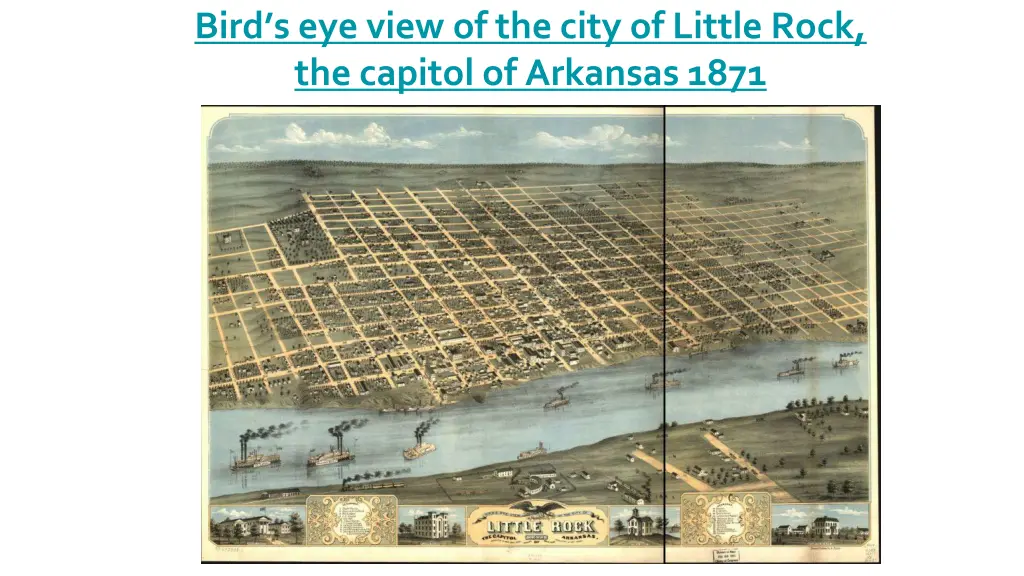 bird s eye view of the city of little rock