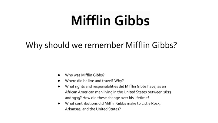 mifflin gibbs