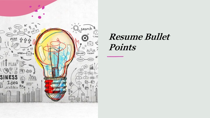 resume bullet points