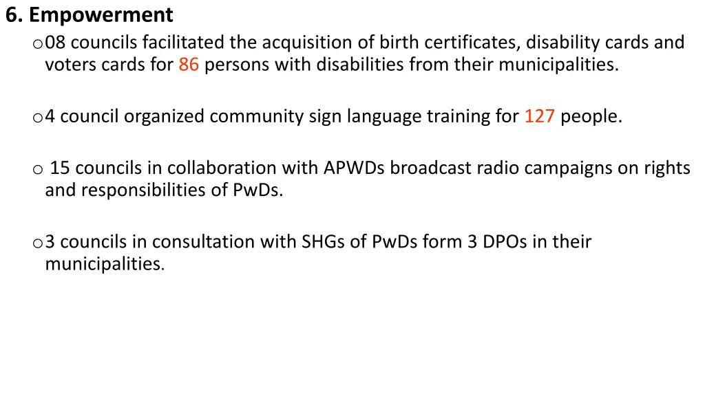 6 empowerment o 08 councils facilitated