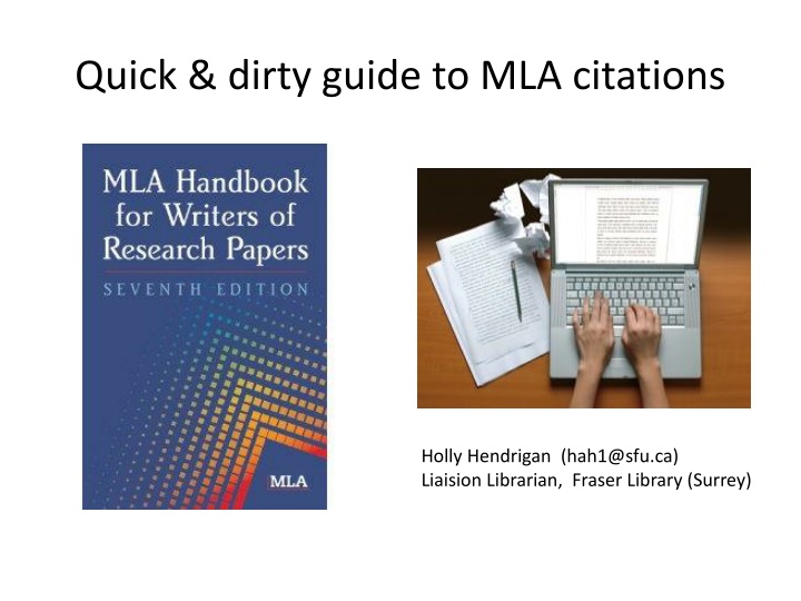 quick dirty guide to mla citations