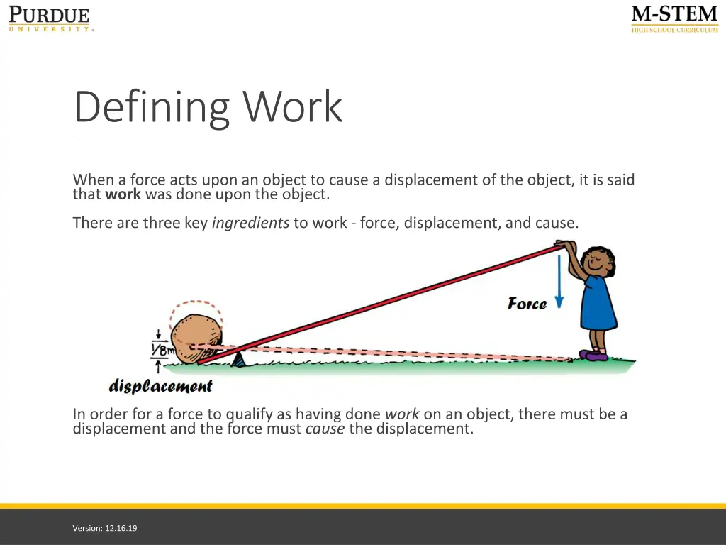 defining work