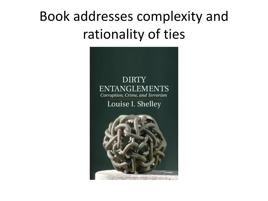 book addresses complexity and rationality of ties