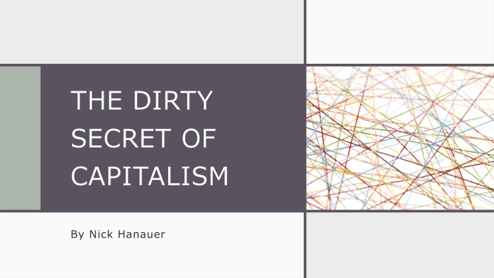 the dirty secret of capitalism