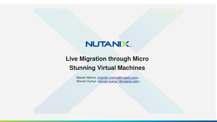 live migration through micro stunning virtual