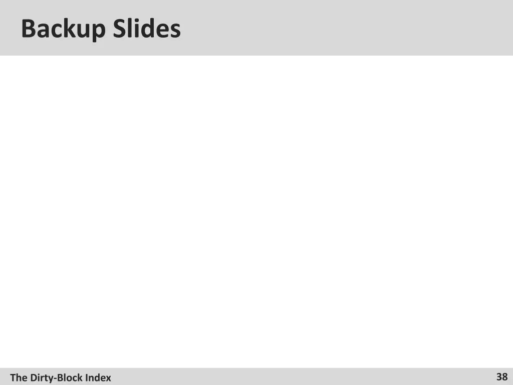 backup slides