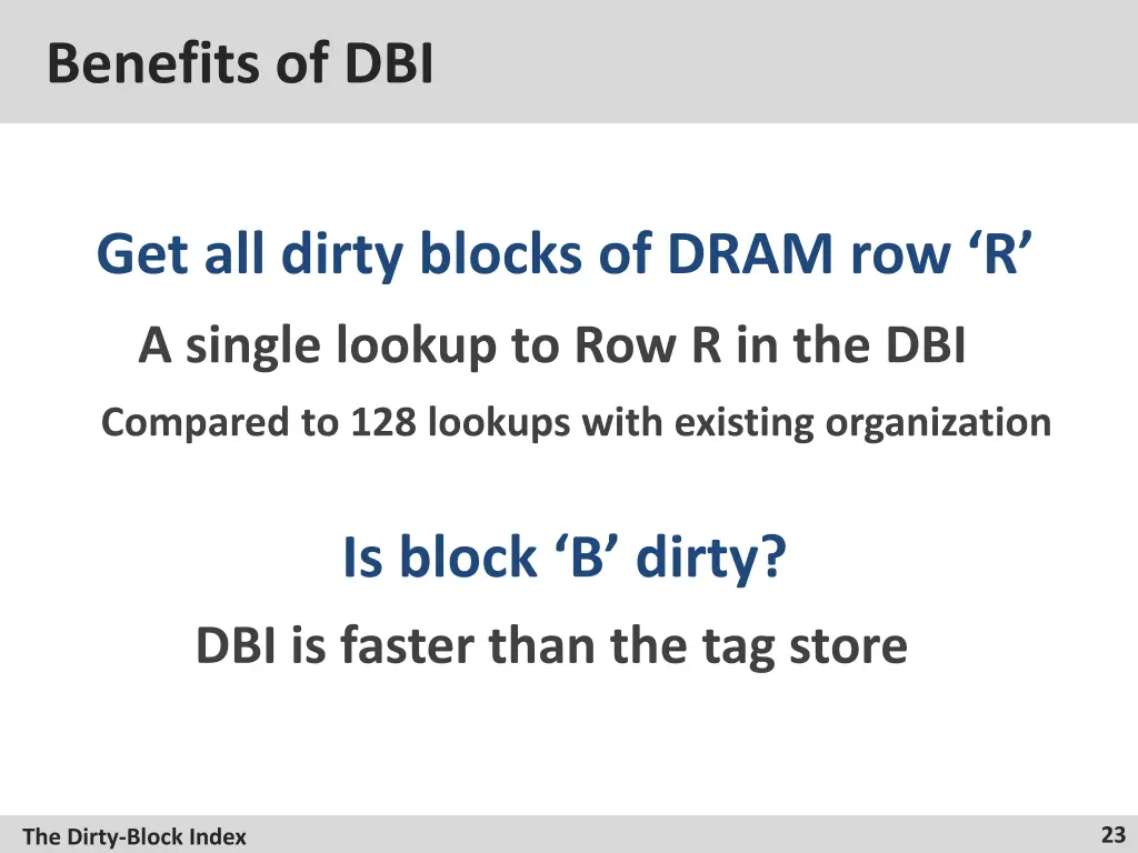 benefits of dbi