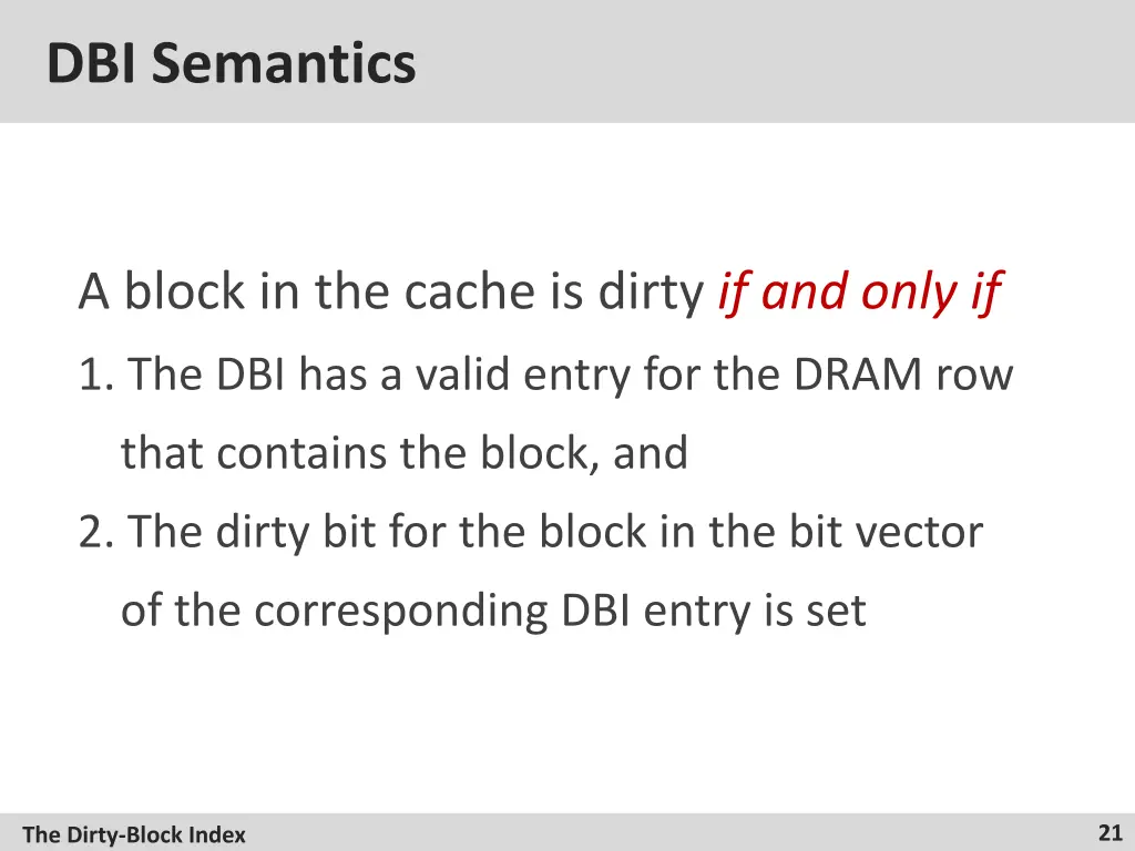 dbi semantics