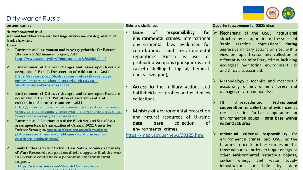 dirty war of russia lessons learned