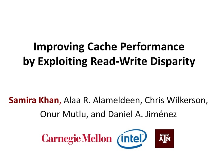 improving cache performance by exploiting read