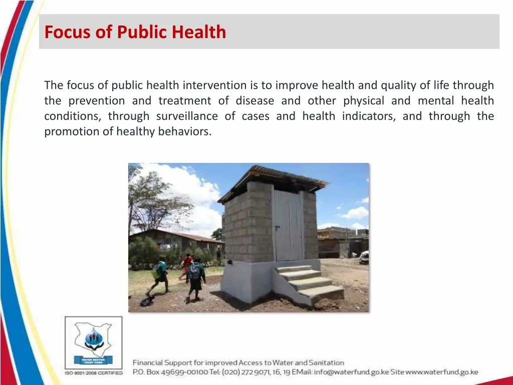 focus of public health