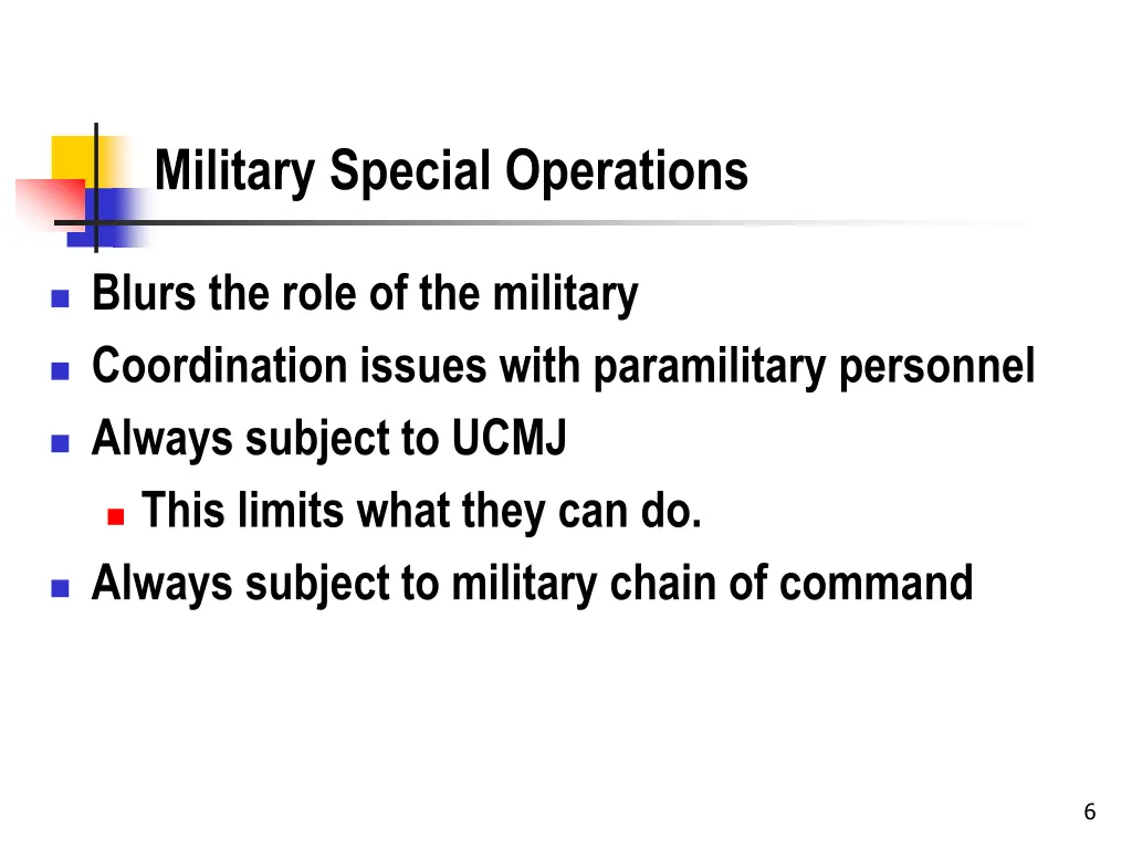 military special operations