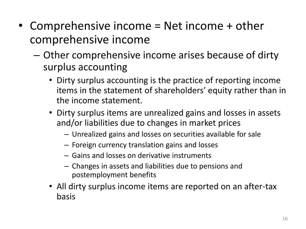 comprehensive income net income other