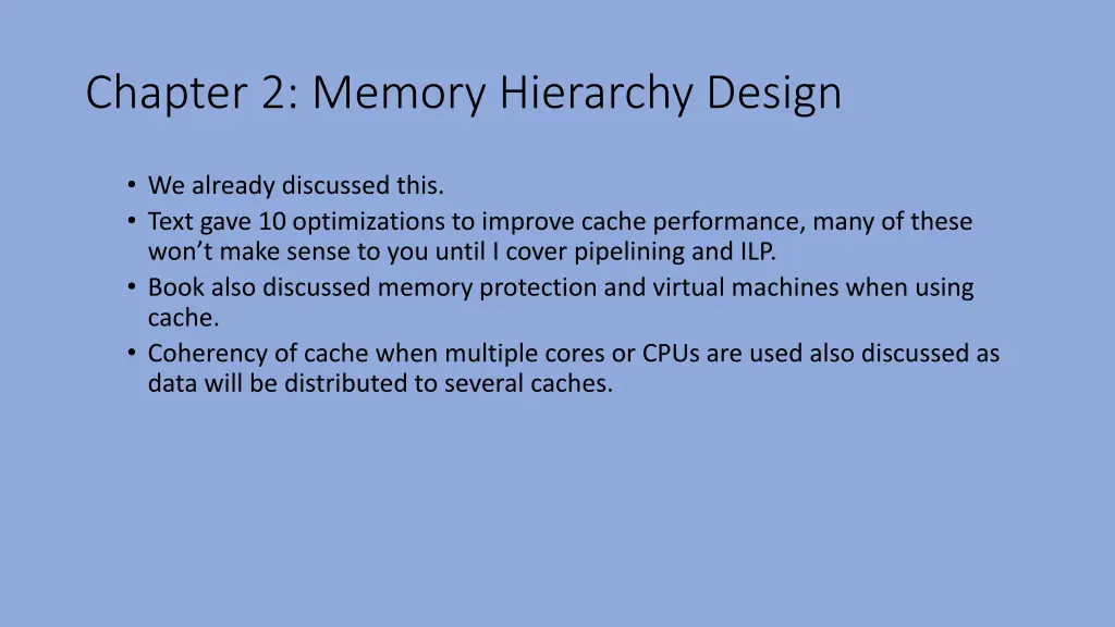 chapter 2 memory hierarchy design