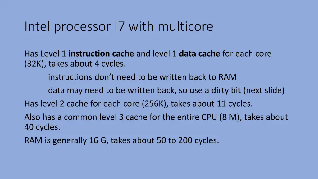 intel processor i7 with multicore